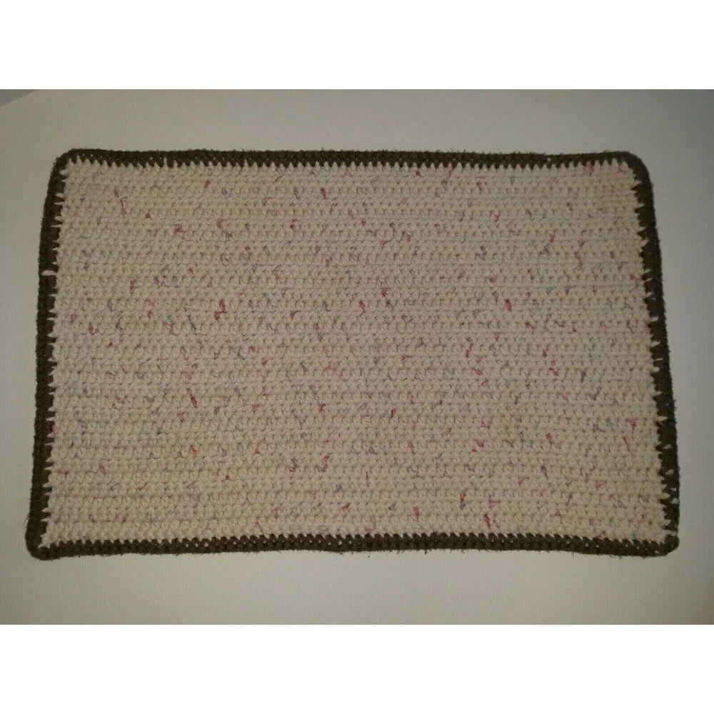 Set of 4 Handmade Rectangular Hand Crocheted Place Mats - 16×10